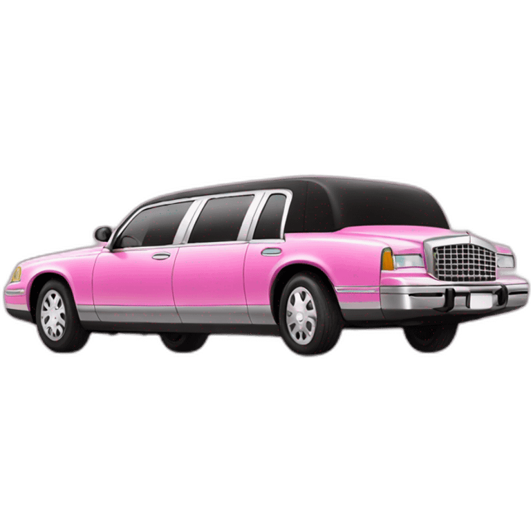 Pink limousine emoji