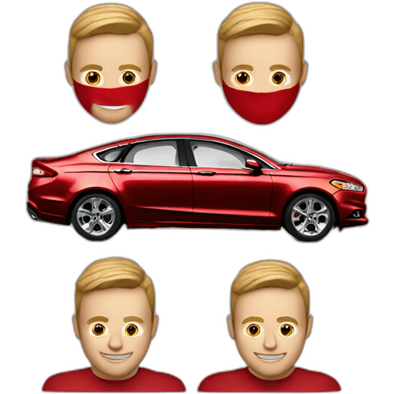 2013 ford fusion with red paint emoji