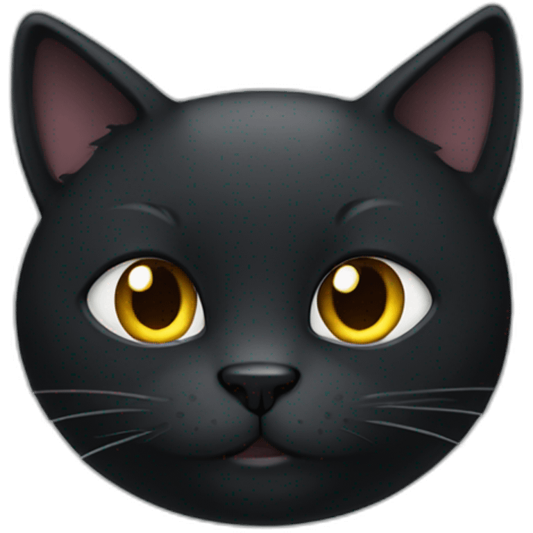 dark cat emoji