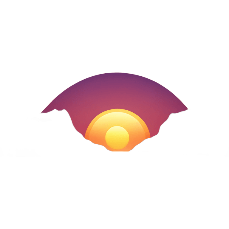 sunset with ocean emoji