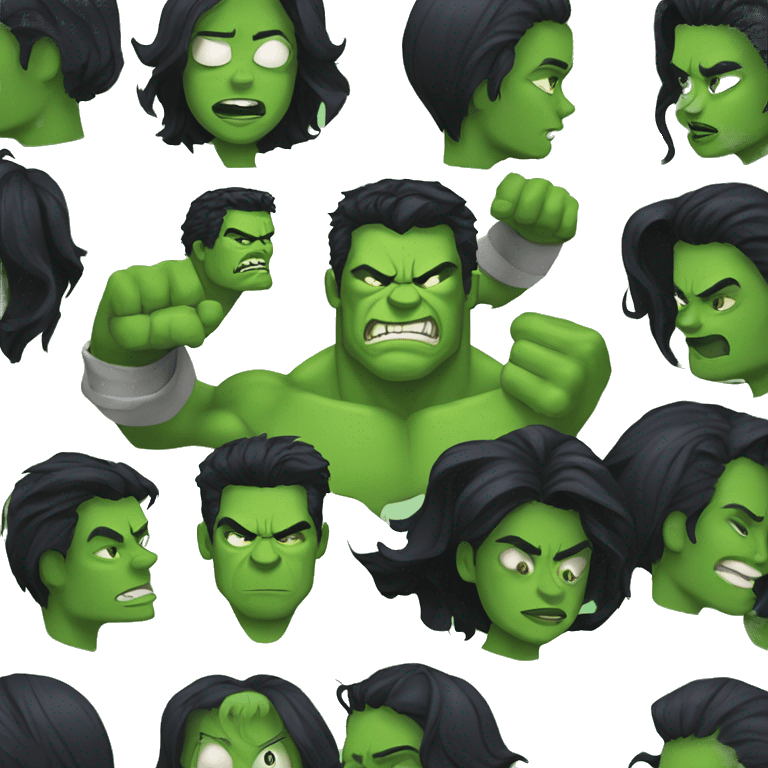 She hulk and hulk emoji