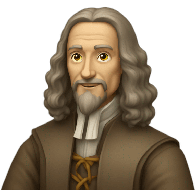 Leonard de vinci avec vang gohg emoji