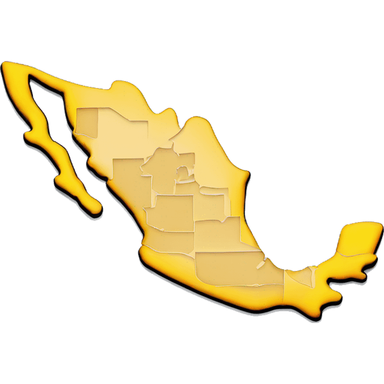 computer with Mexico map on the screen emoji