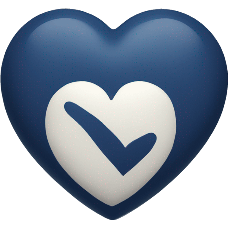 navy blue heart  emoji