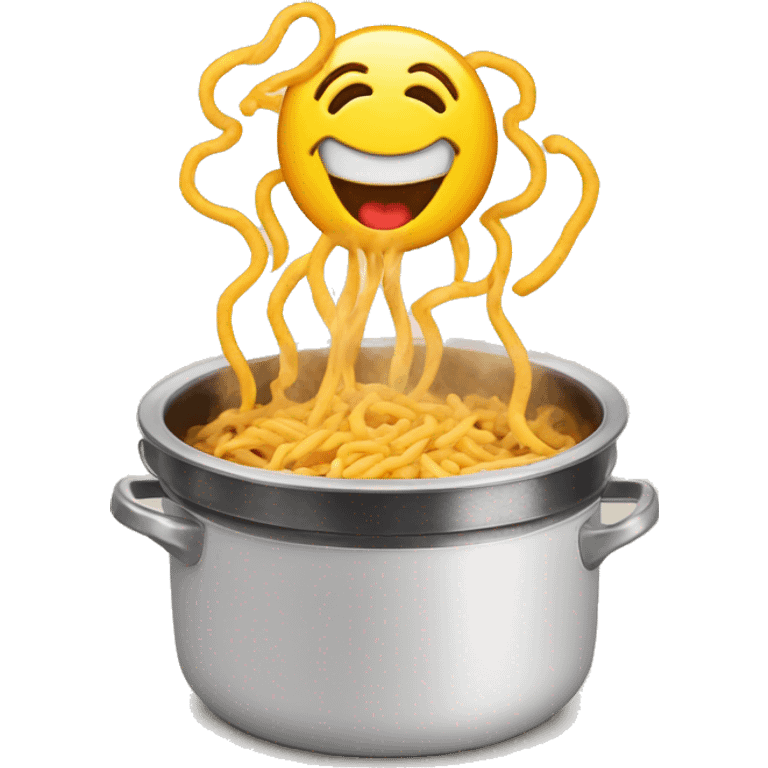 happy hot steaming maggi emoji