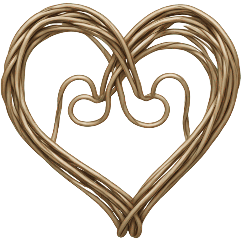 Wire heart emoji