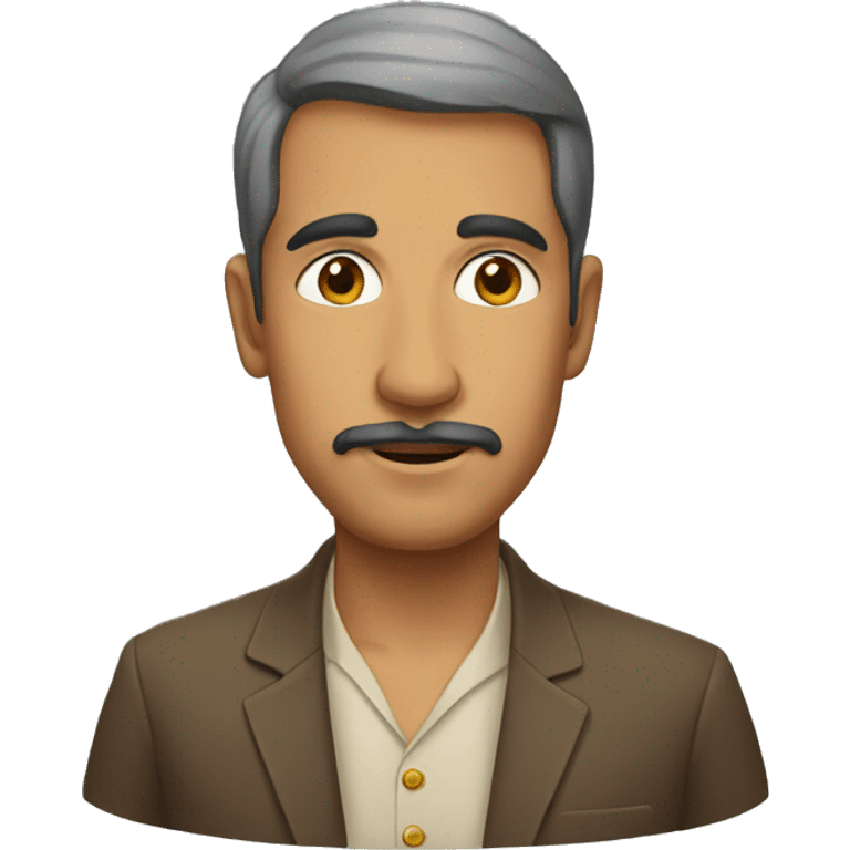 Smart man with Kshatiya Heritage emoji