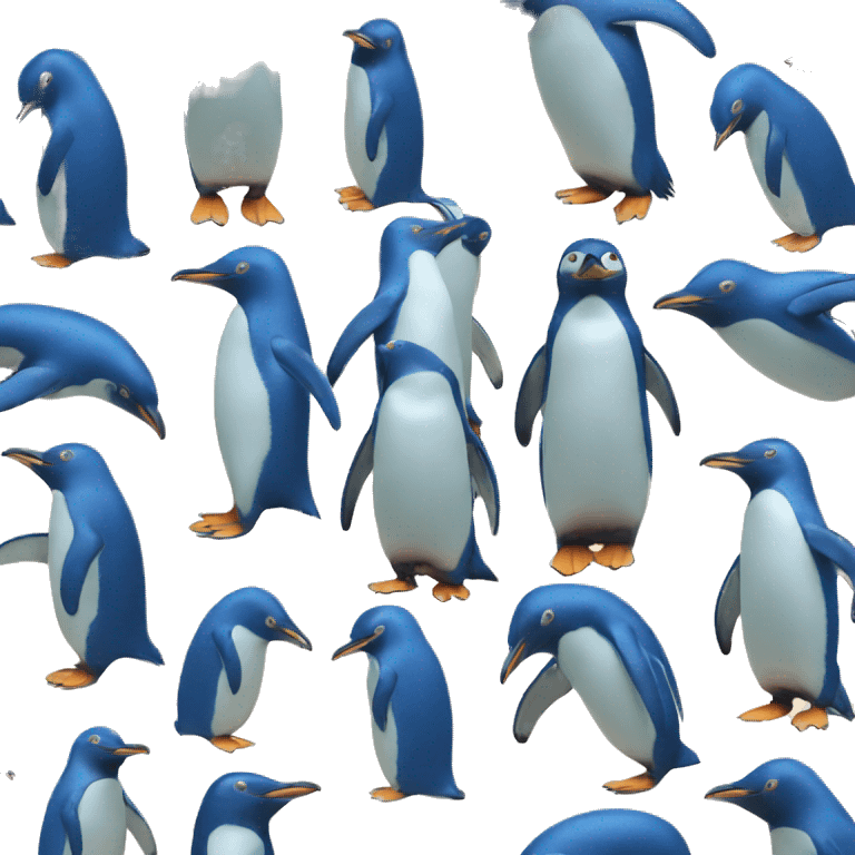 blue pinguin emoji