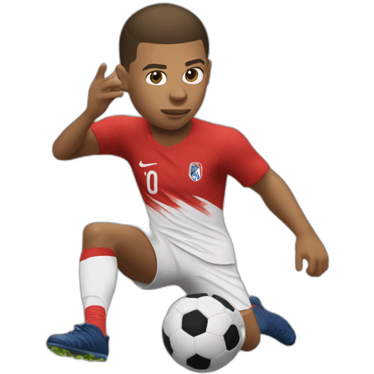 Mbappe entrain de faire caca emoji