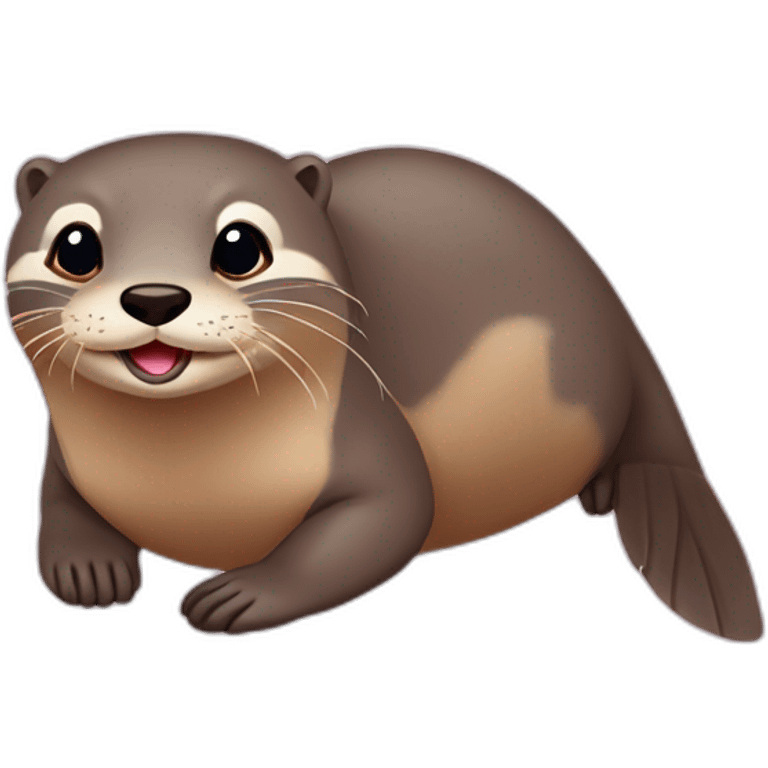 Loutre sur mamie emoji