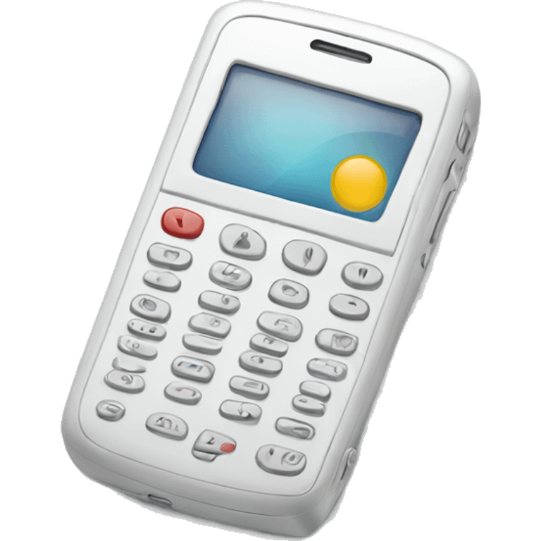 white cellphone emoji