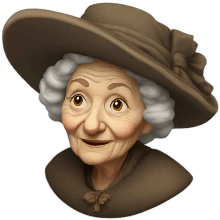 rembrandt old lady emoji