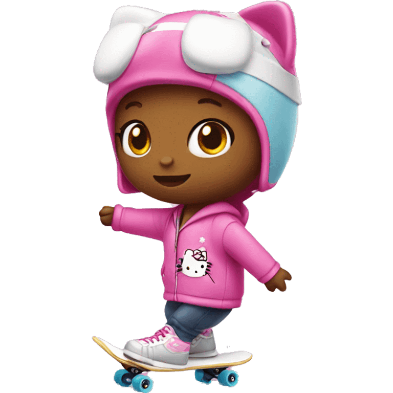 Hello kitty skater emoji