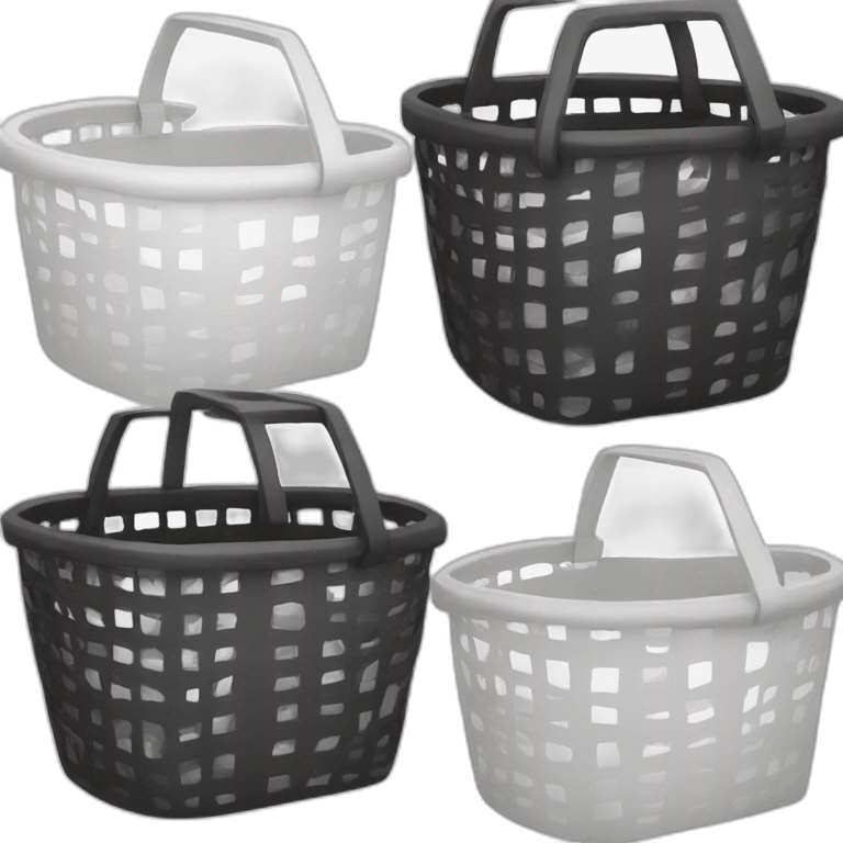 basket white and black emoji