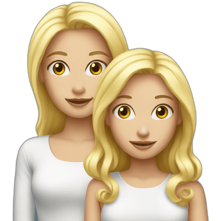 Blond et blonde emoji