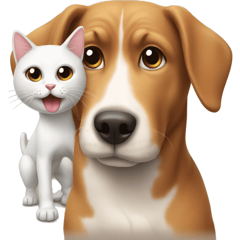 Dog and cat emoji