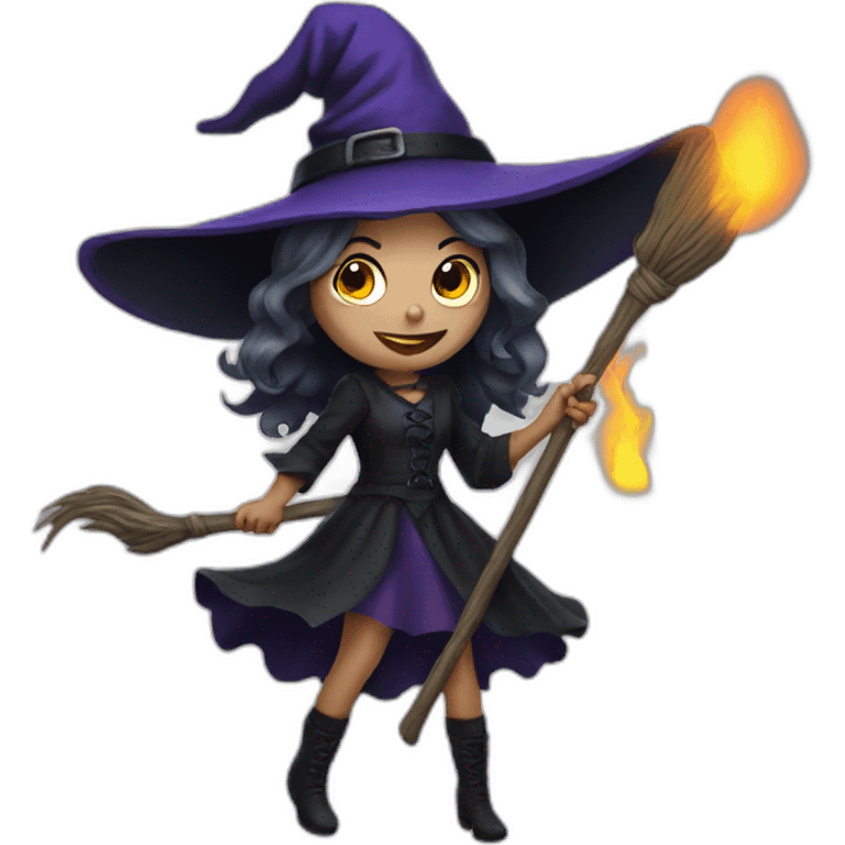 horror witch emoji