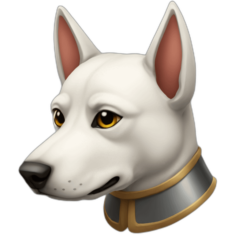 medieval knight dog head emoji