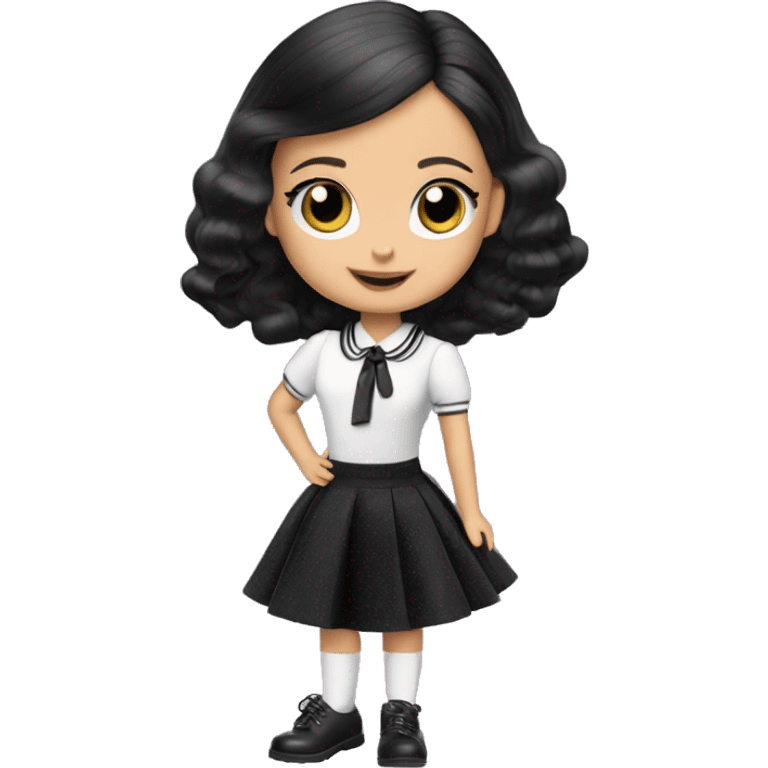 Kitty Corner Francie Barbie. Jenna Ortega Wednesday Addams emoji