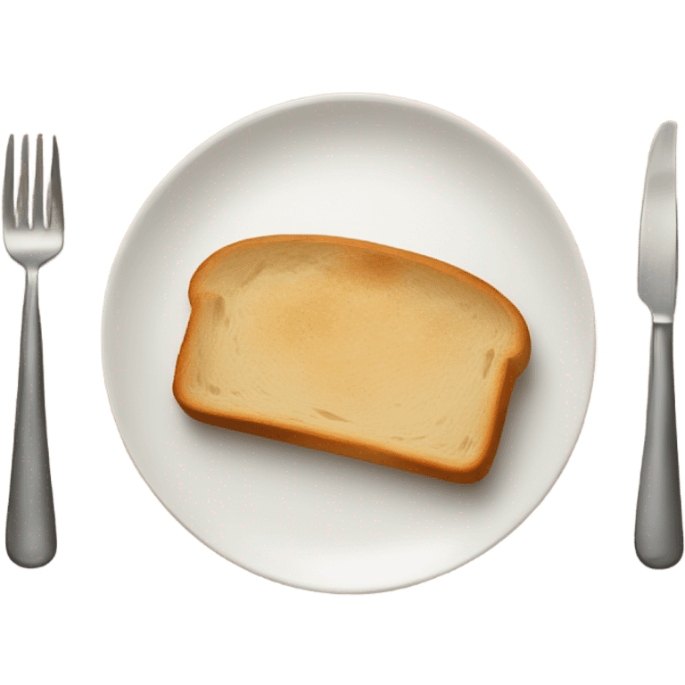 plate with bread  emoji