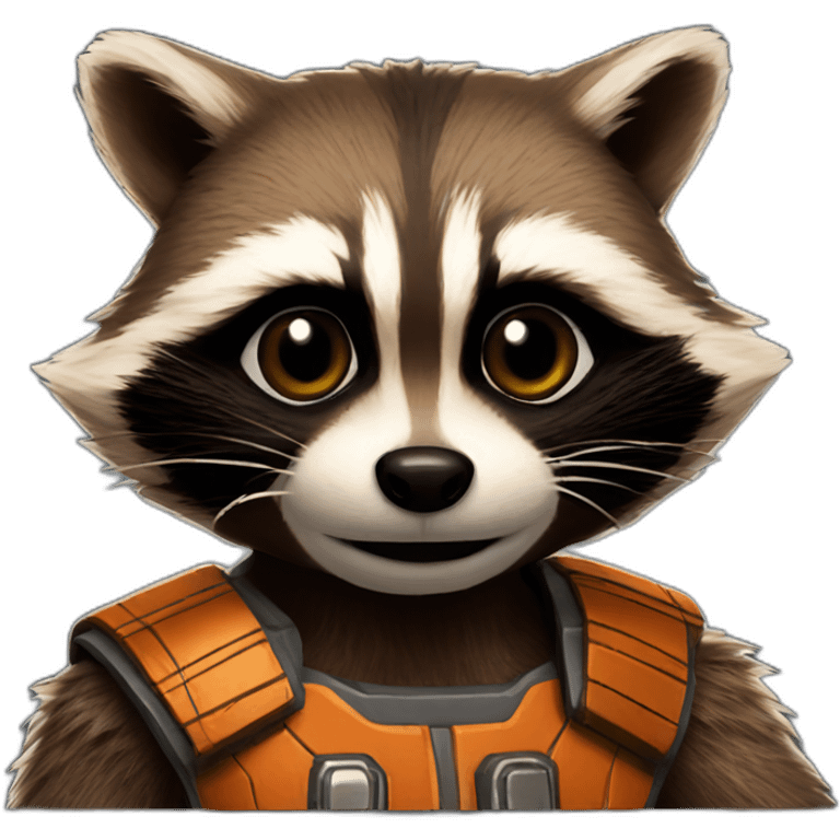 Rocket raccoon emoji