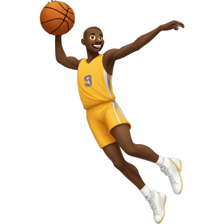 basketball player high jump emoji