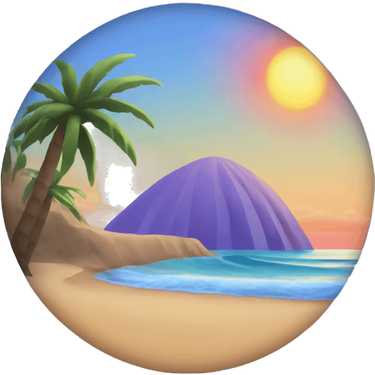 Beach with a Sunset  emoji