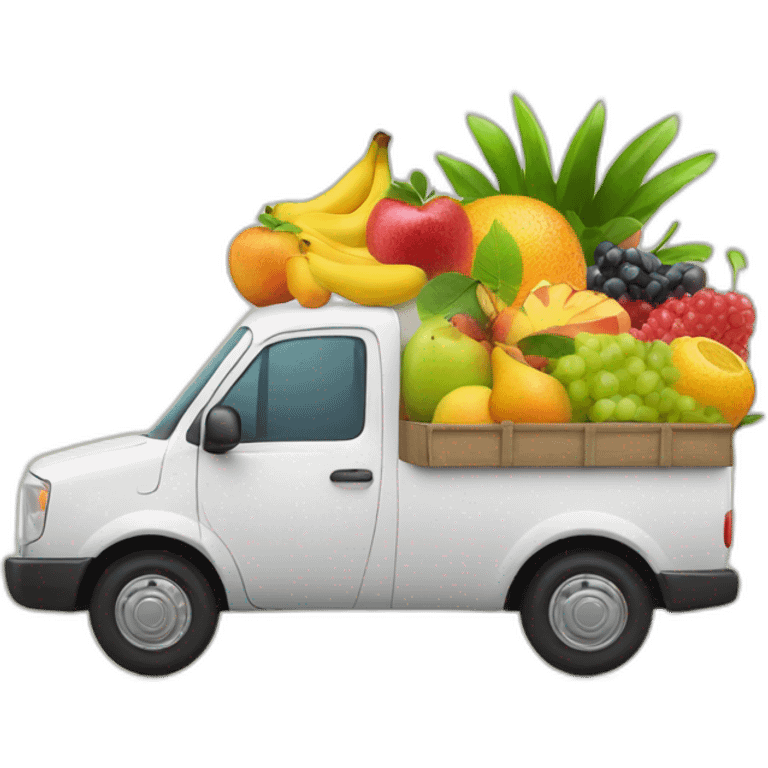 delivery-car-with-fruit-bouquet emoji