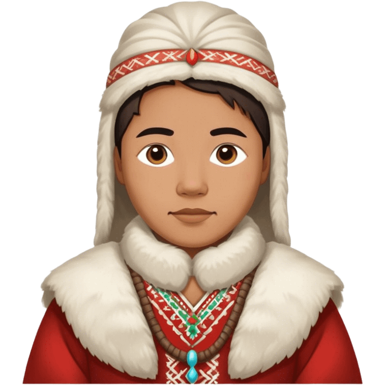 full scale standing  greenland citizen traditional outfit  emoji