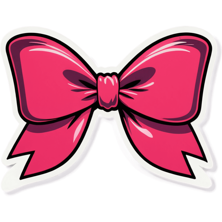 Coquette bow emoji