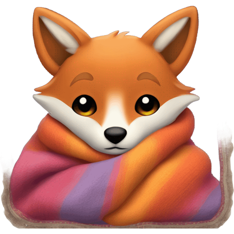 fox with blankey emoji