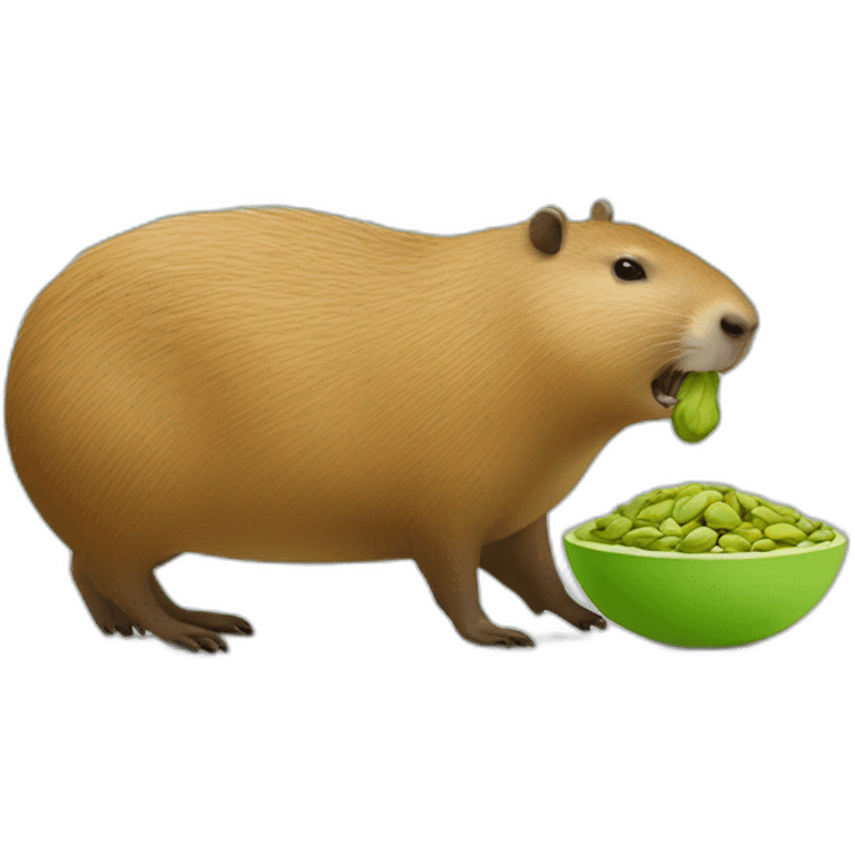 dentist-capybara-eating-pistachio emoji