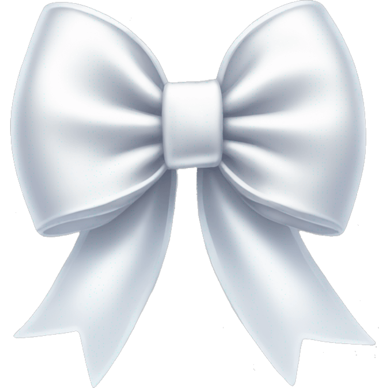 white sparkling bow emoji