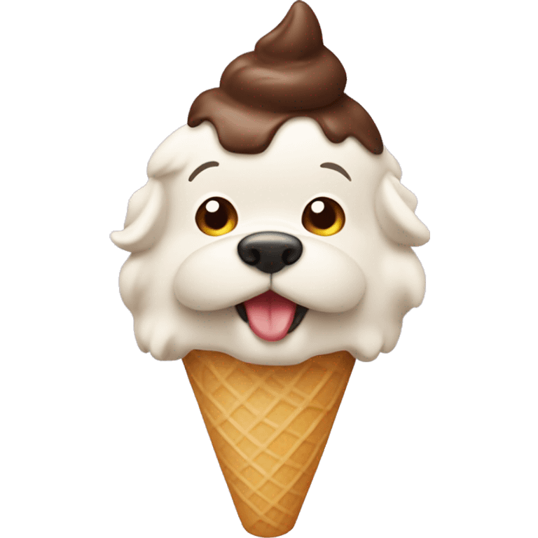 dog rating icecream emoji