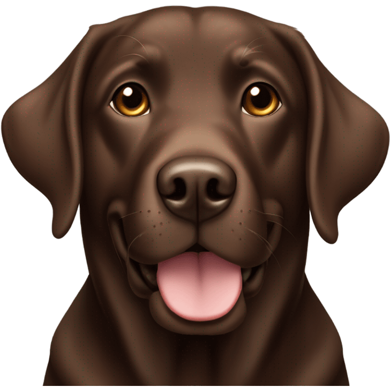 Chocolate Labrador emoji