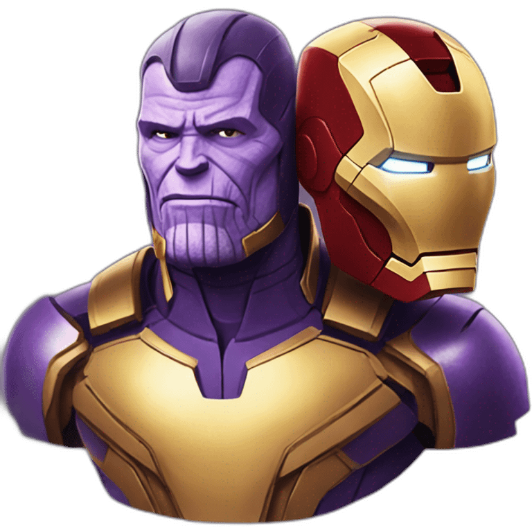 Thanos and iron man emoji