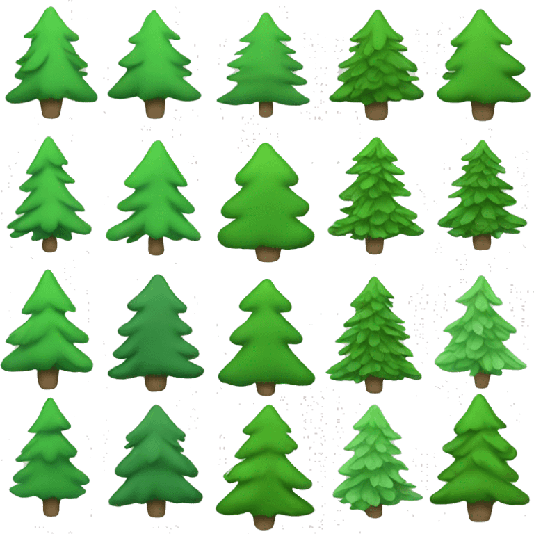 Christmas tree green emoji