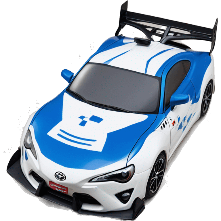 Radio Controlled Captain Rex themed 2013 Toyota 86 shaped like a Formula One race car with exposed turbine wheels  emoji