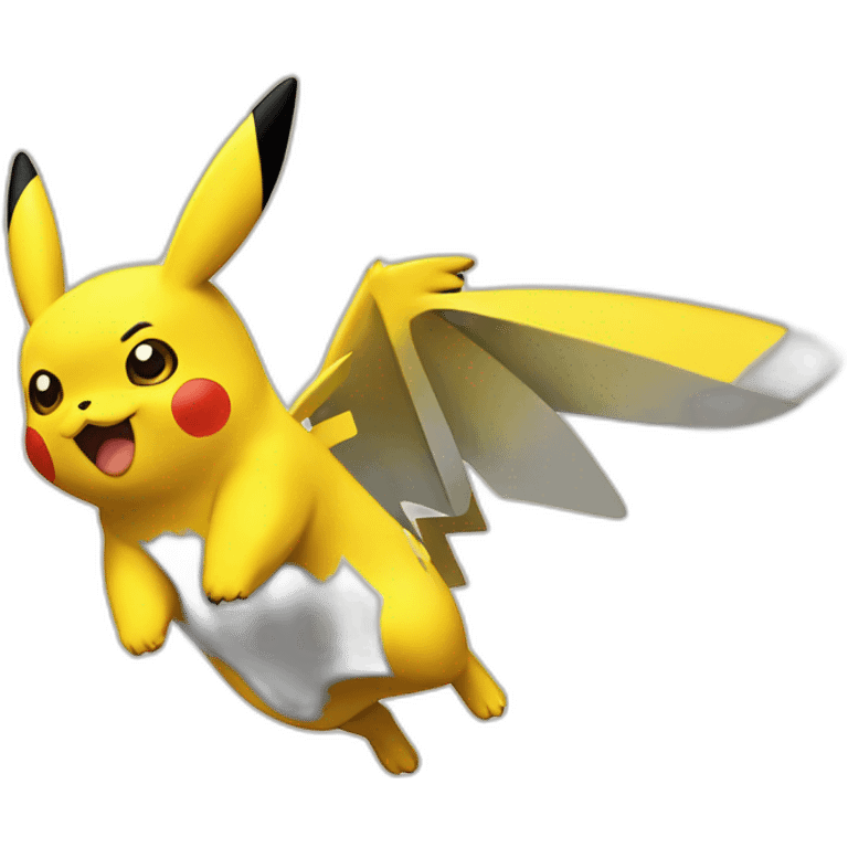 flying pikachu emoji