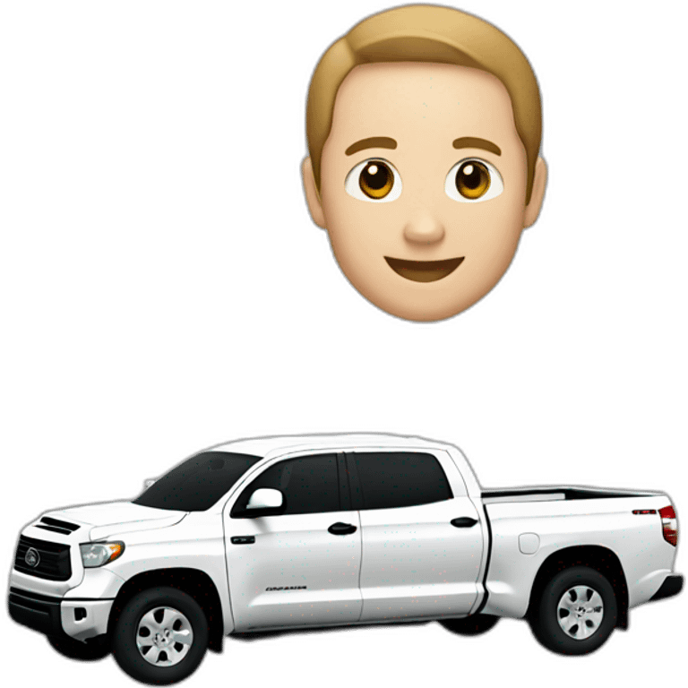 white toyota tundra emoji