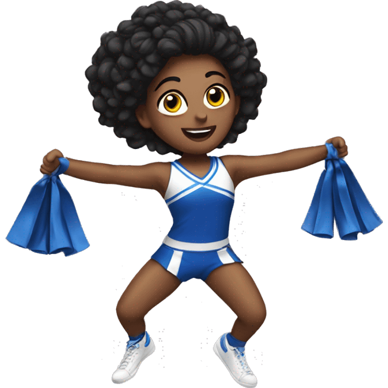 Cheerleading stunt emoji