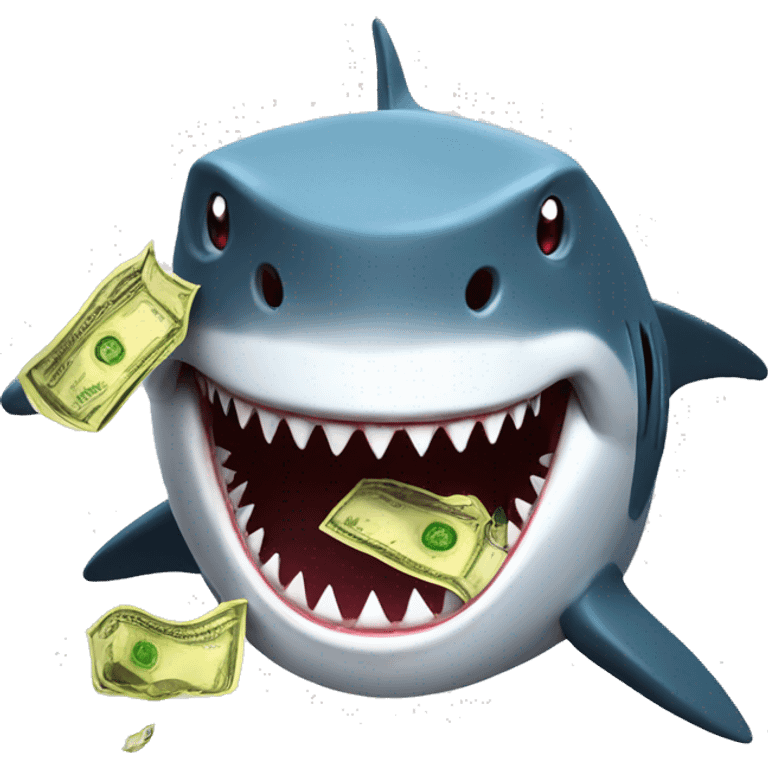 Shark eat money emoji