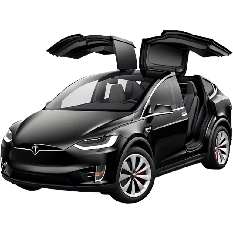 Tesla Model X - Tesla (Model Year: 2022) (Iconic colour: Black) emoji