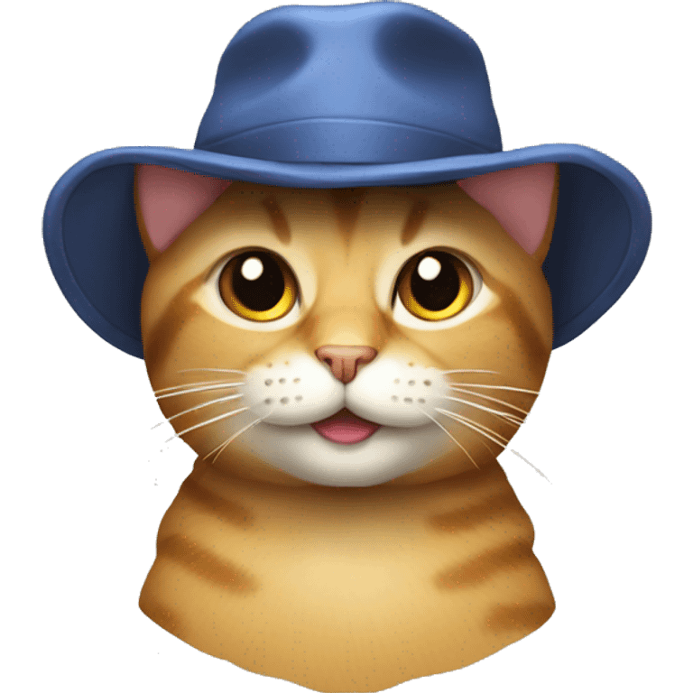 Cat with hat emoji