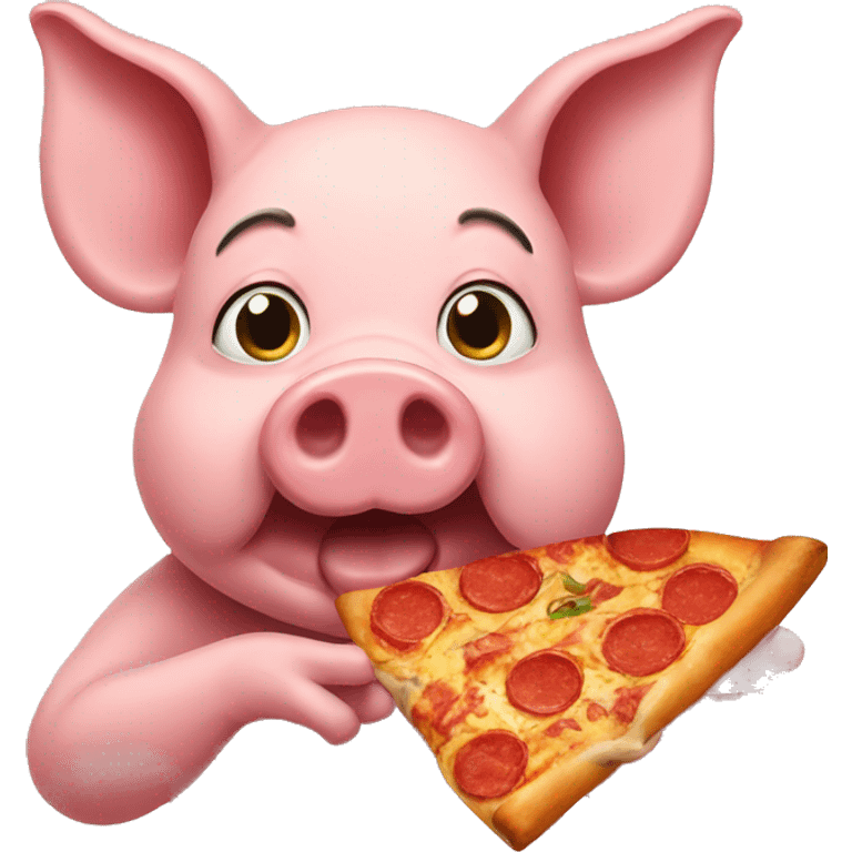 pig with pizza emoji