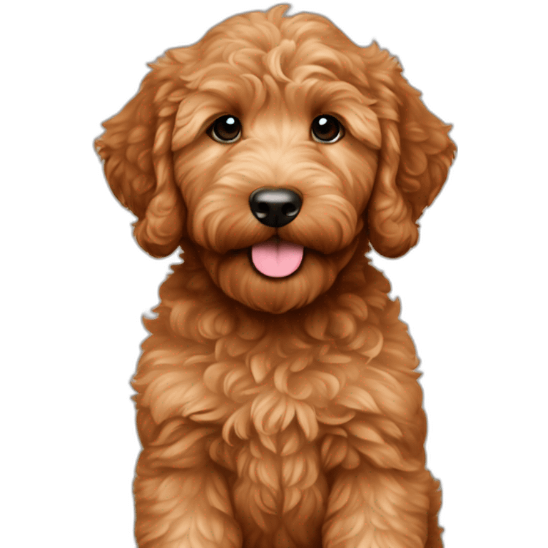 chestnut goldendoodle puppy emoji