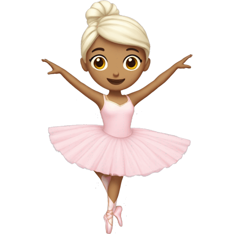 Pastel Christmas ballerina emoji