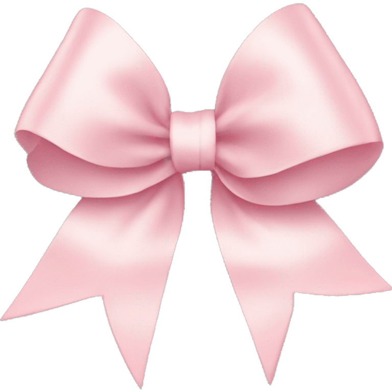 light pink bow with thin ribbon emoji