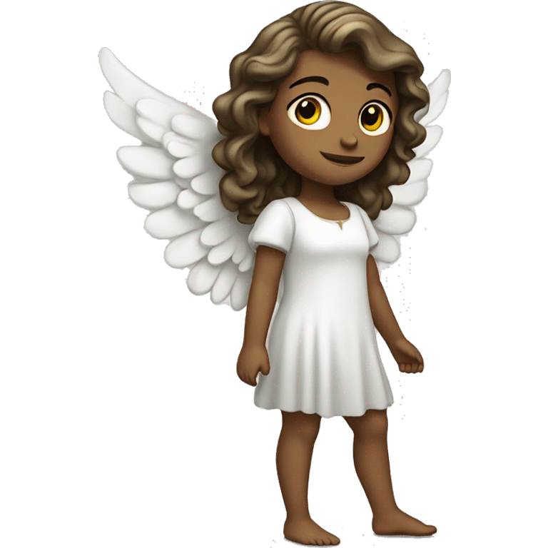 Girl angel standing left emoji