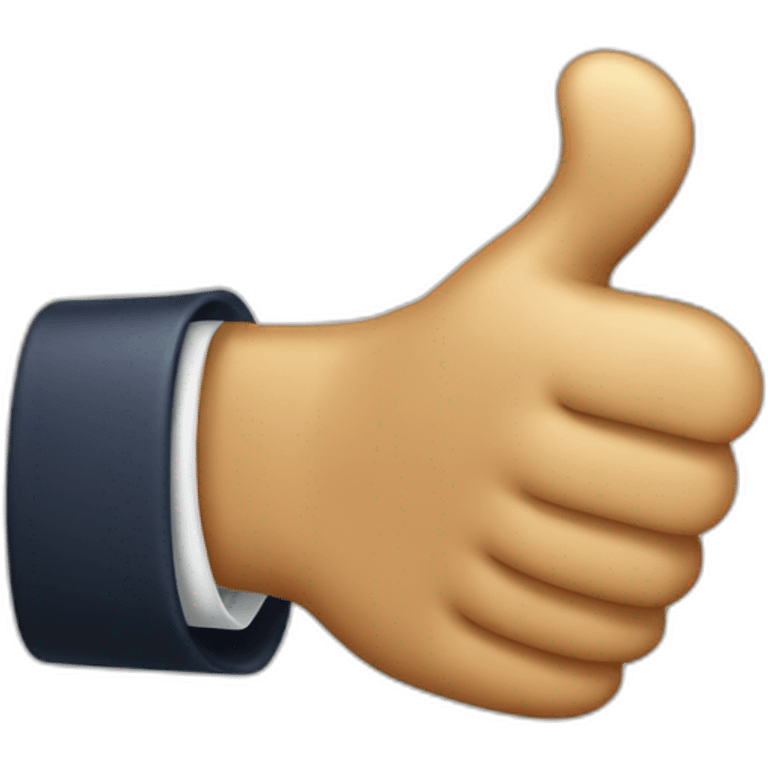 Donald Trump thumo Up realistic emoji